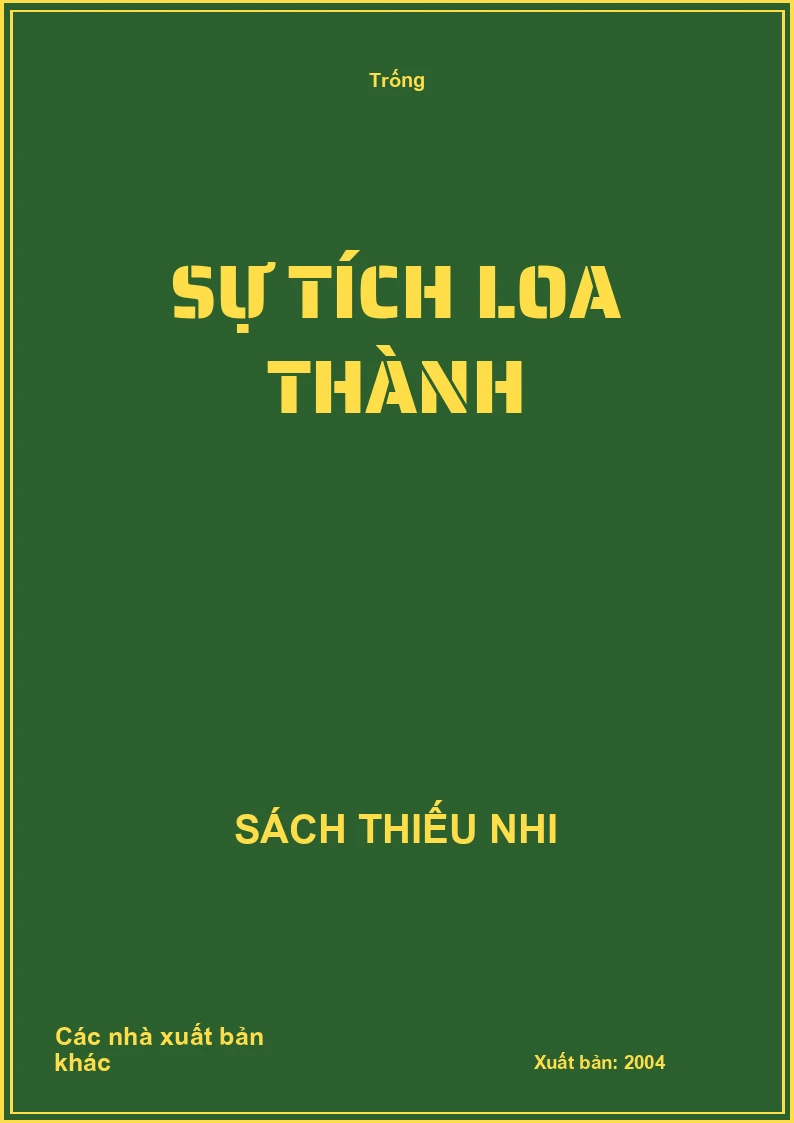 Sự tích Loa Thành