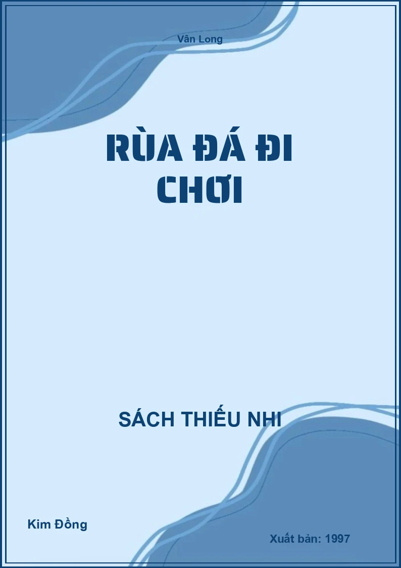 Rùa đá đi chơi