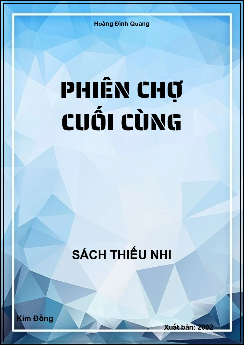 Phiên chợ cuối cùng