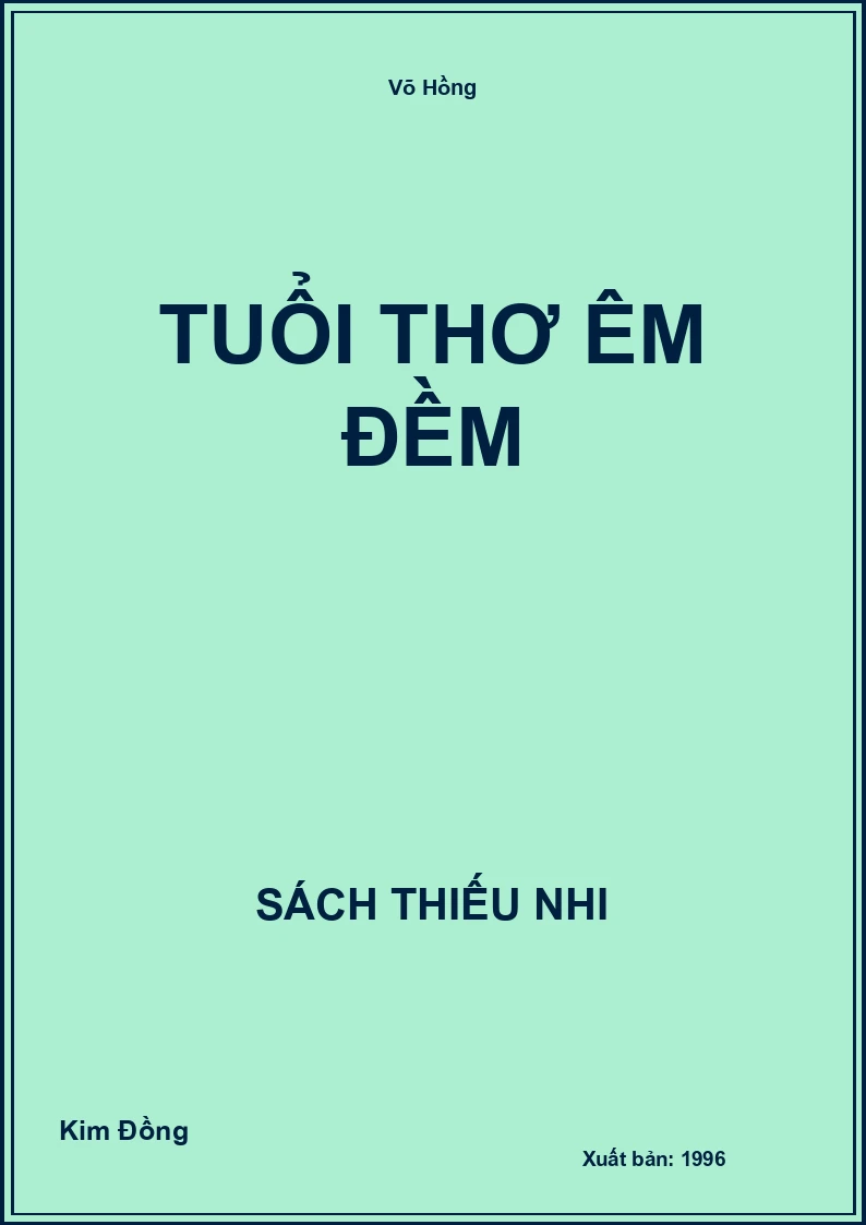 Tuổi thơ êm đềm