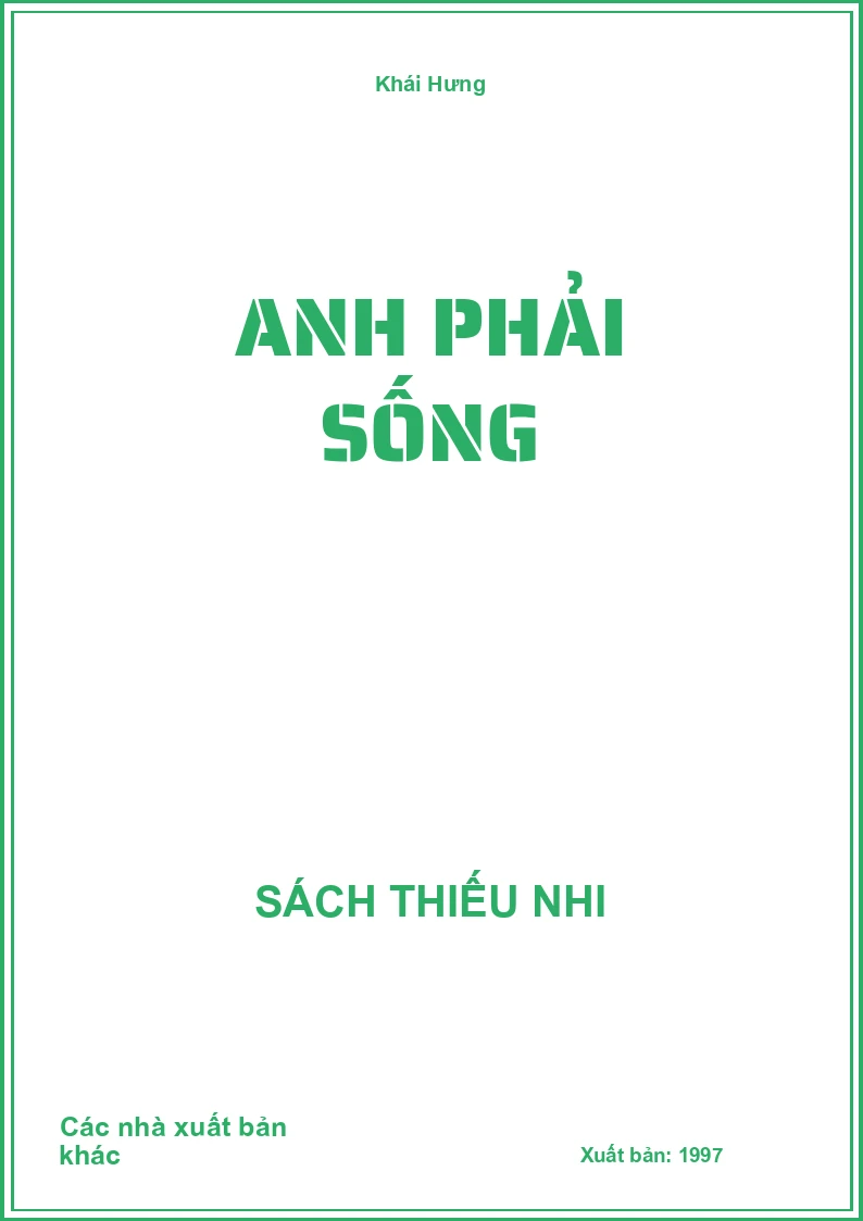 Anh phải sống