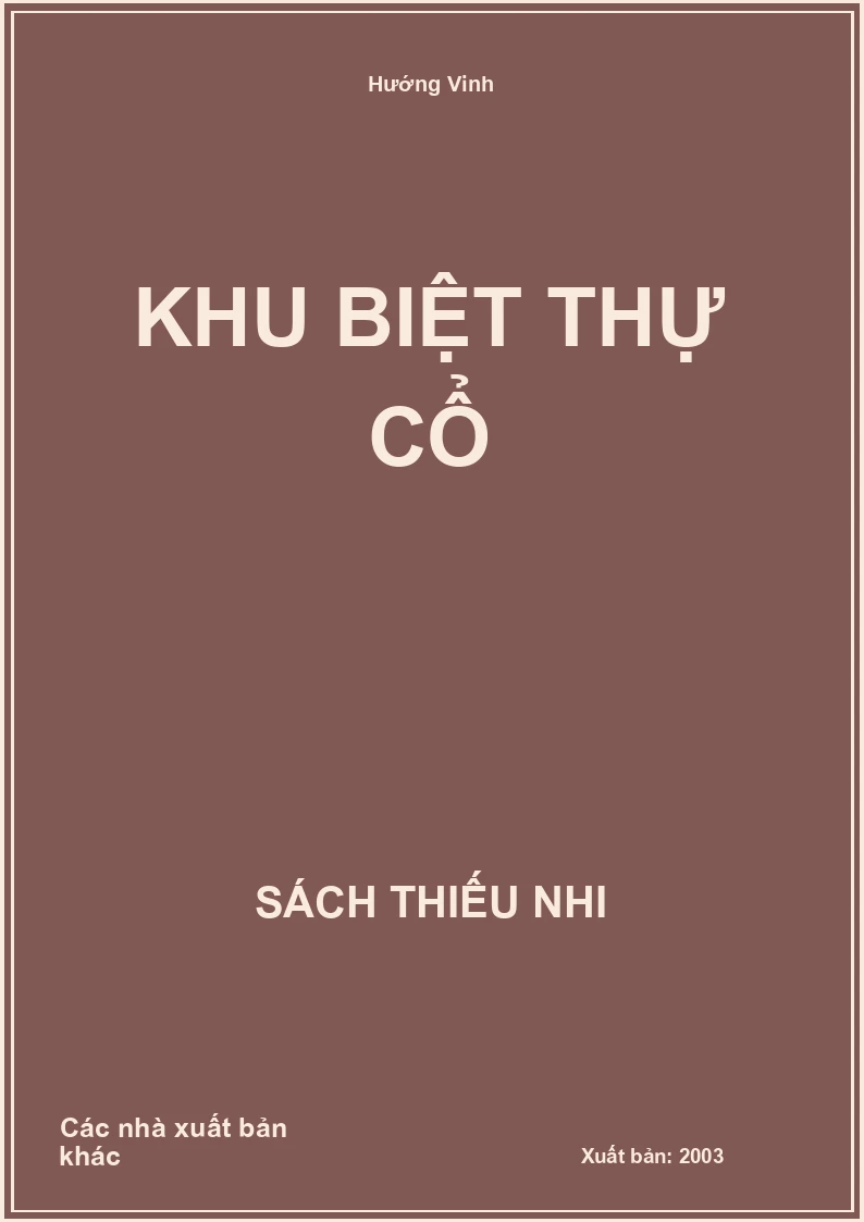 Khu biệt thự cổ