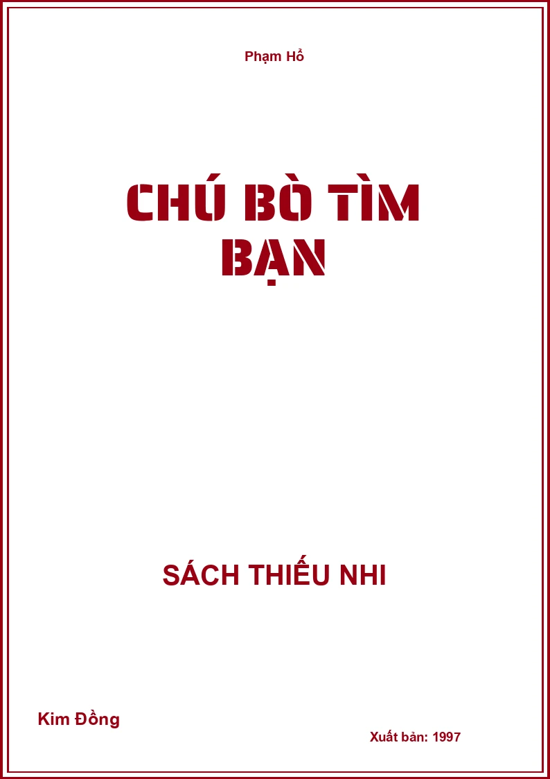 Chú bò tìm bạn