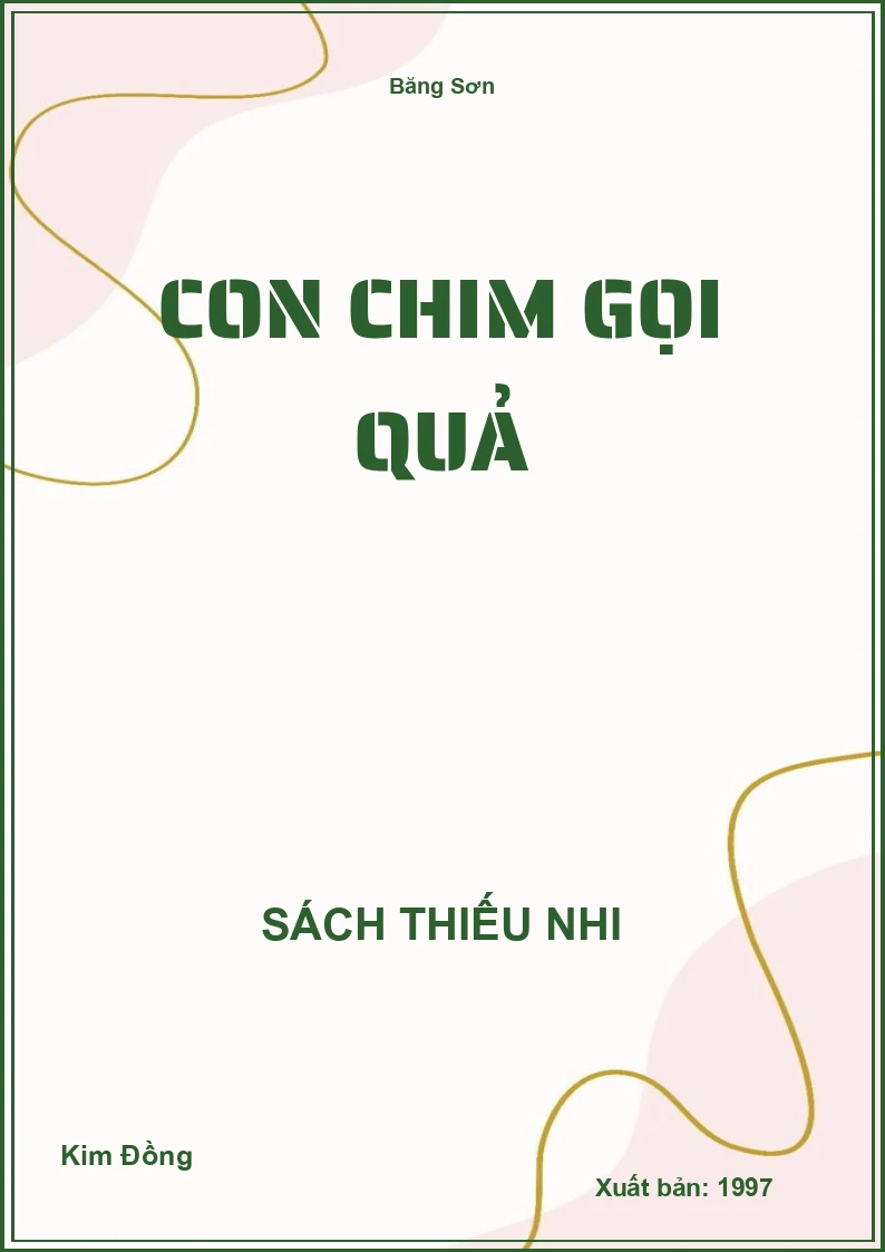 Con chim gọi quả