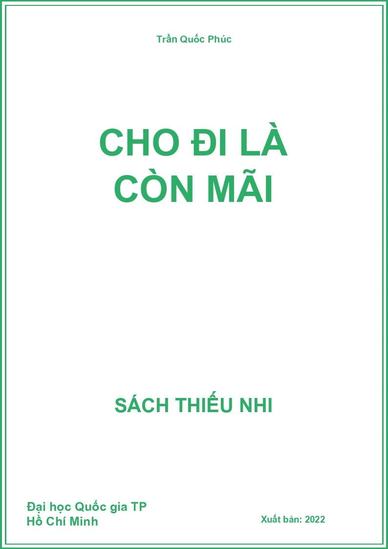 Cho đi là còn mãi
