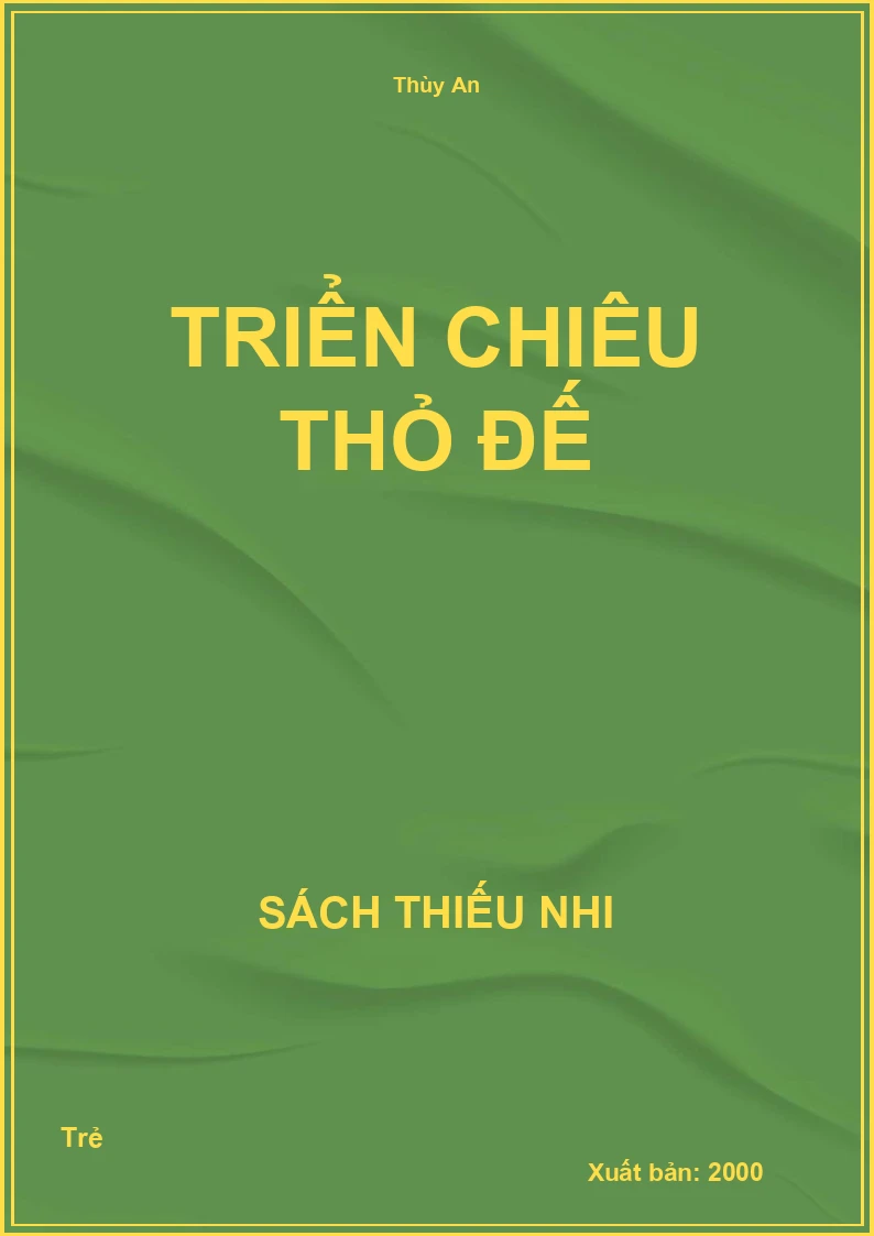 Triển Chiêu thỏ đế