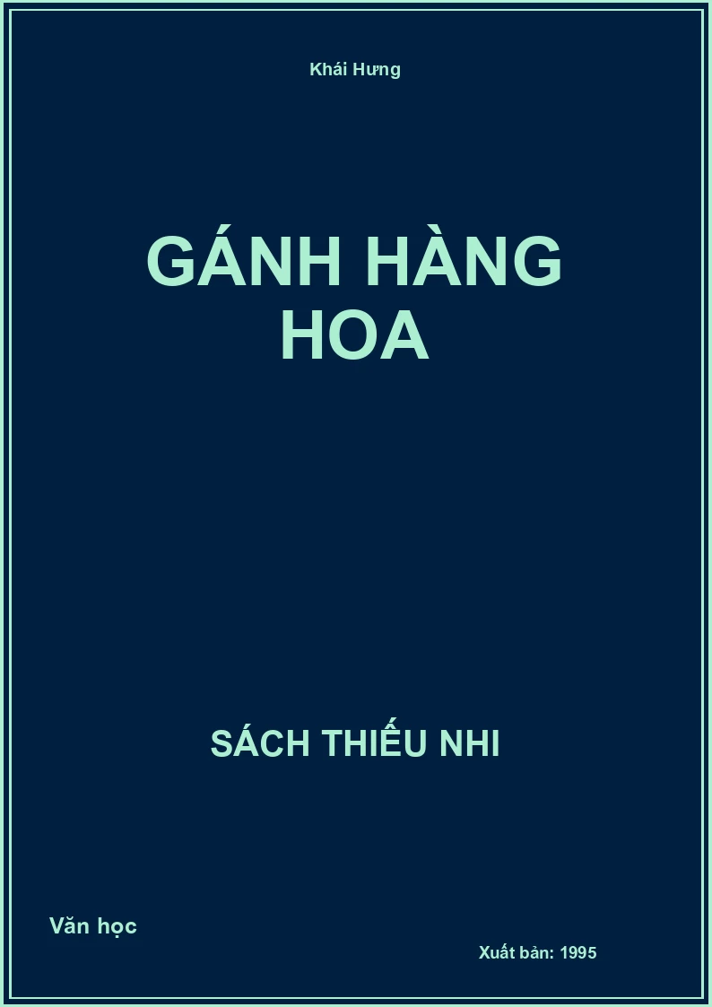 Gánh hàng hoa