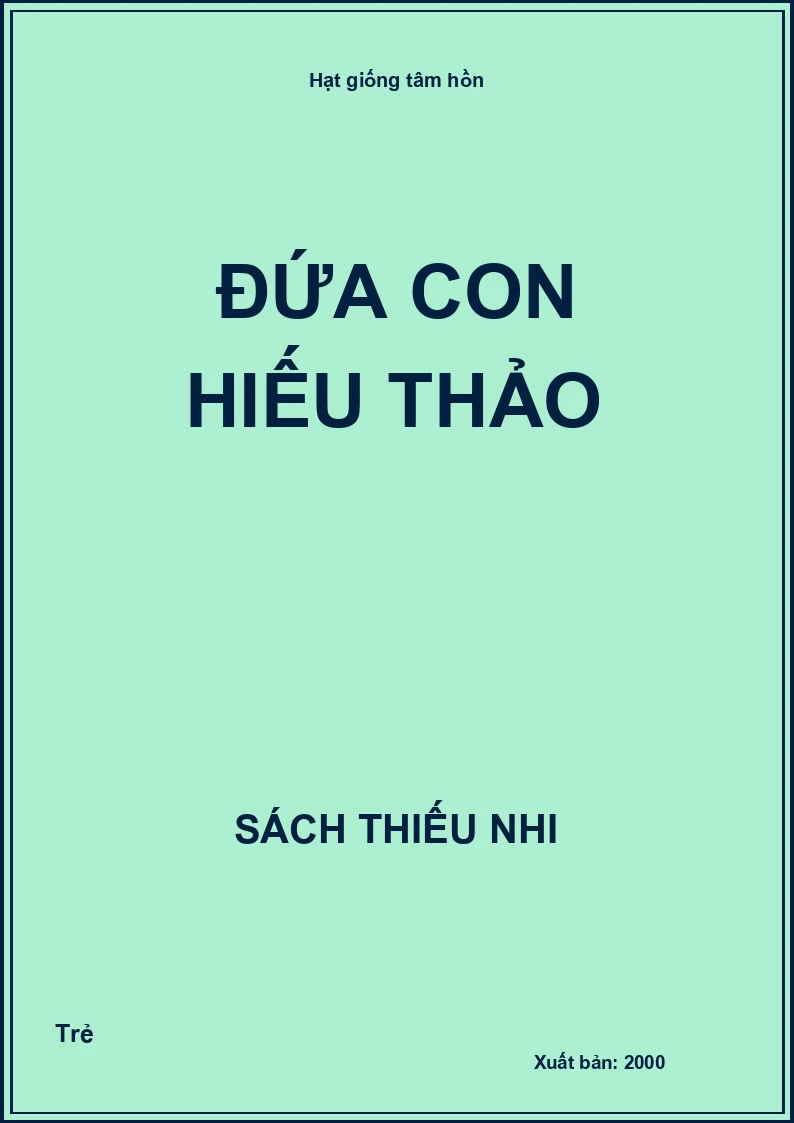 Đứa con hiếu thảo