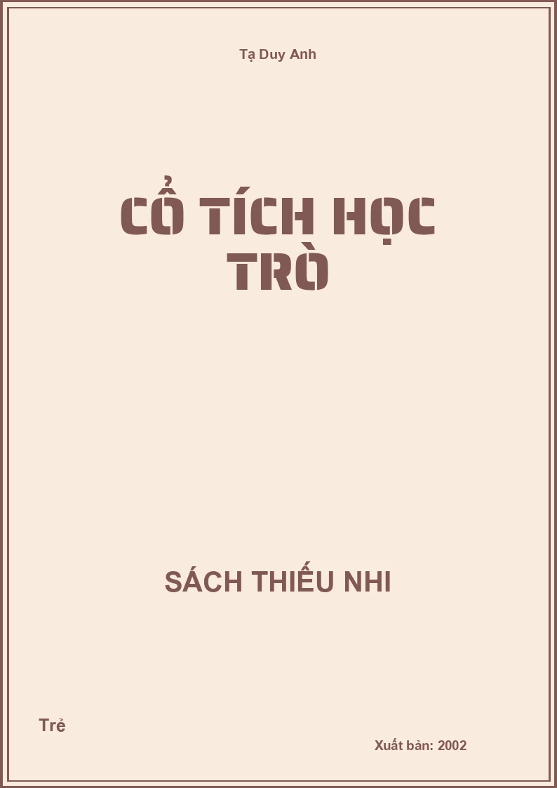 Cổ tích học trò