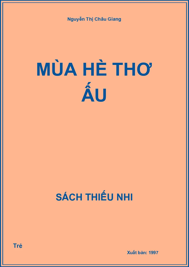 Mùa hè thơ ấu