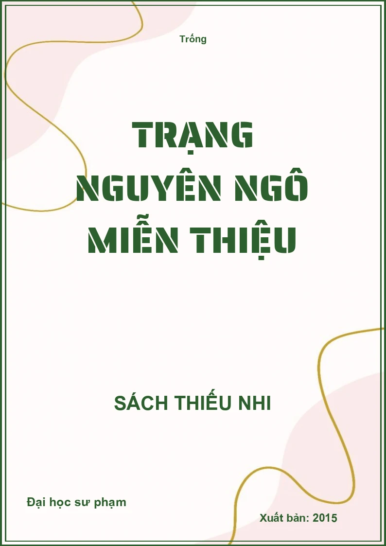Trạng nguyên Ngô Miễn Thiệu