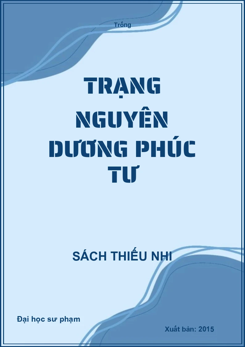 Trạng nguyên Dương Phúc Tư
