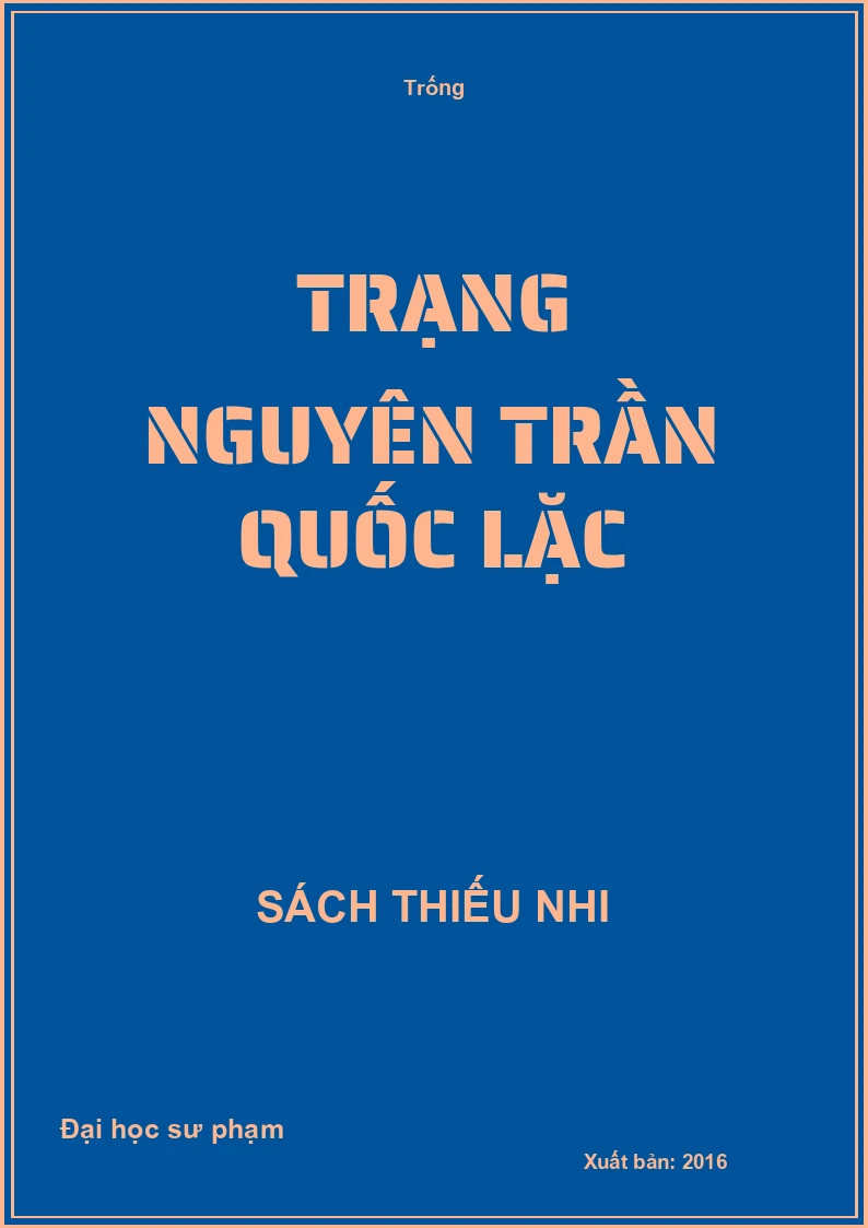Trạng nguyên Trần Quốc Lặc