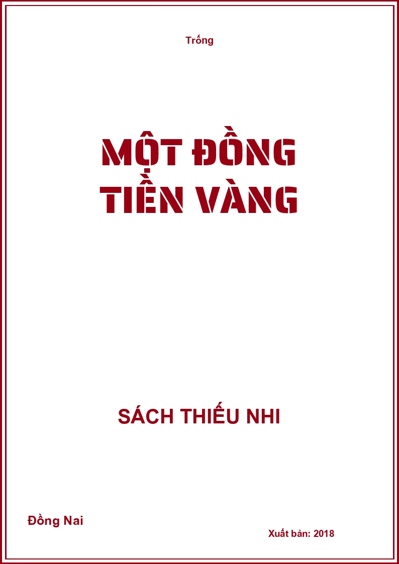 Một đồng tiền vàng
