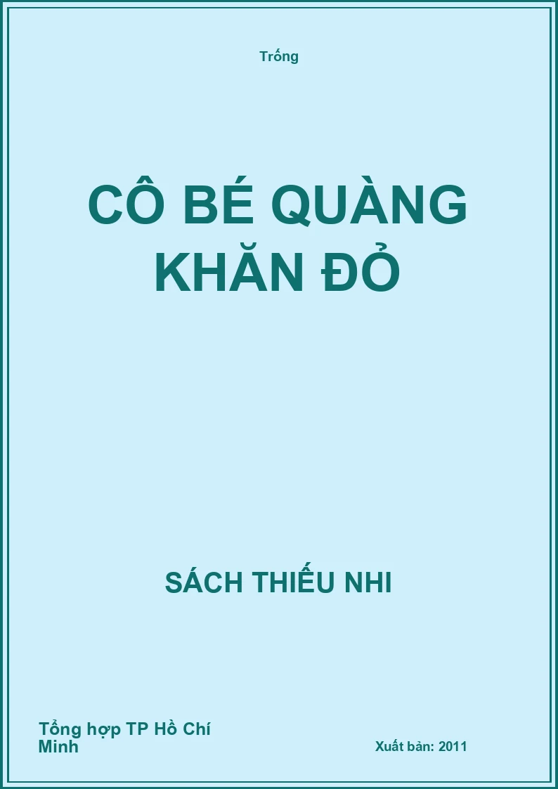 Cô bé quàng khăn đỏ