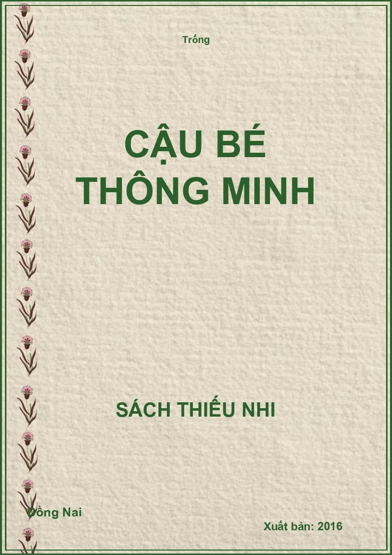 Cậu bé thông minh