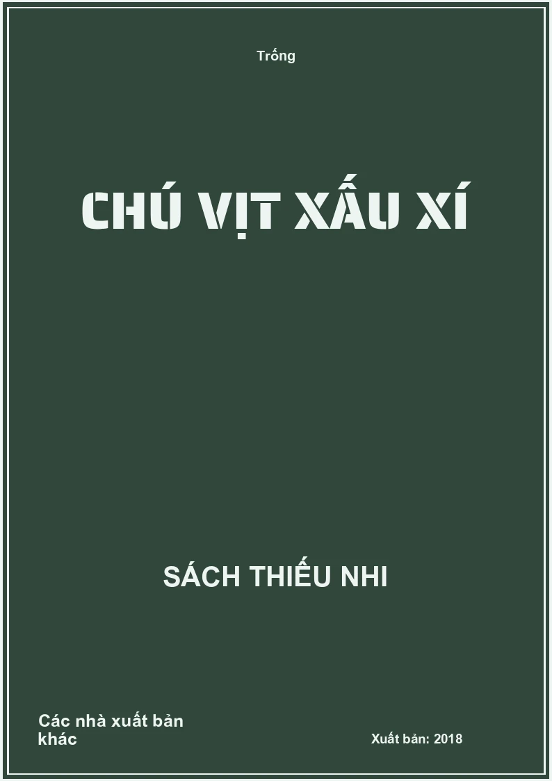 Chú vịt xấu xí
