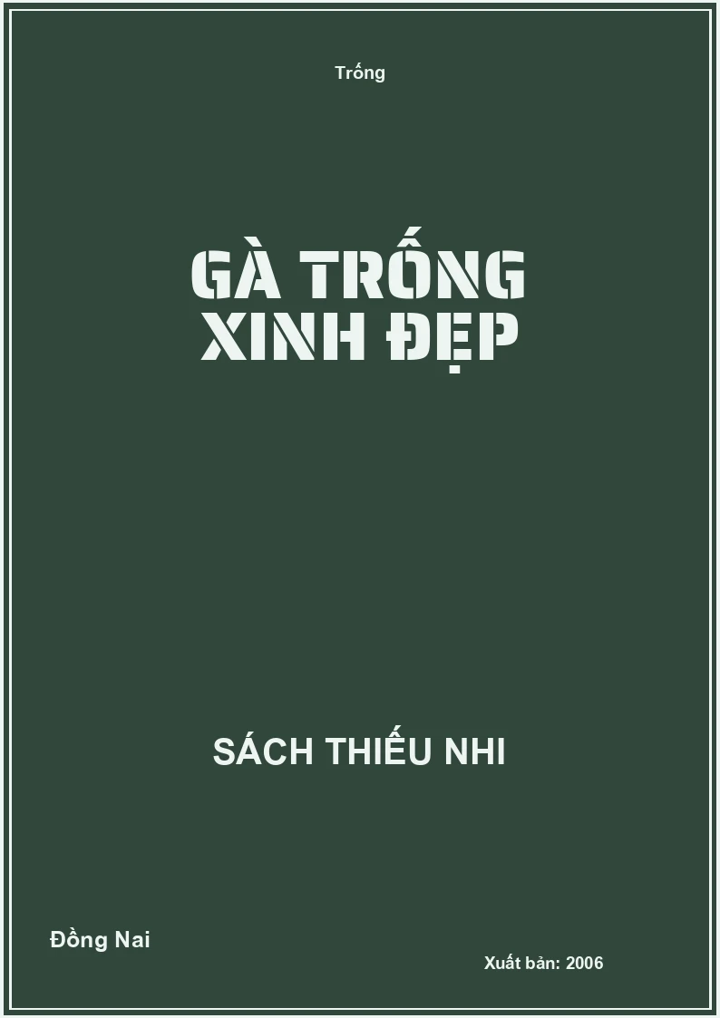 Gà trống xinh đẹp