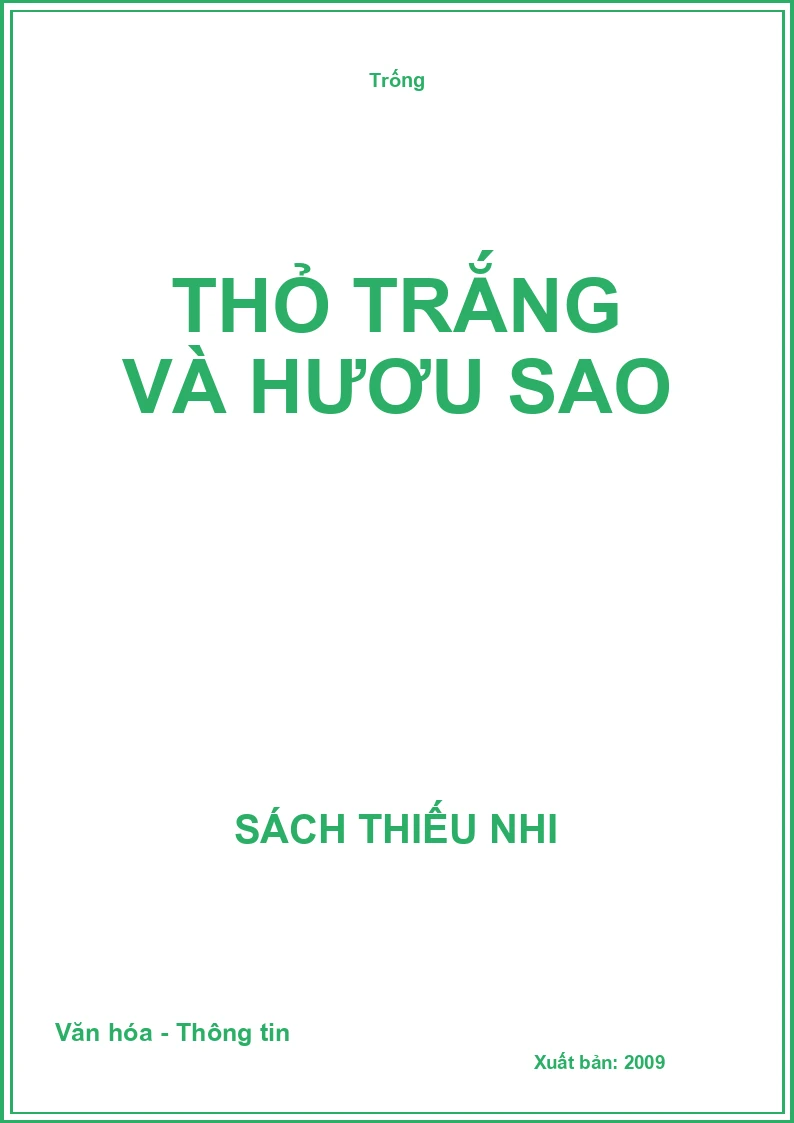 Thỏ trắng và hươu sao