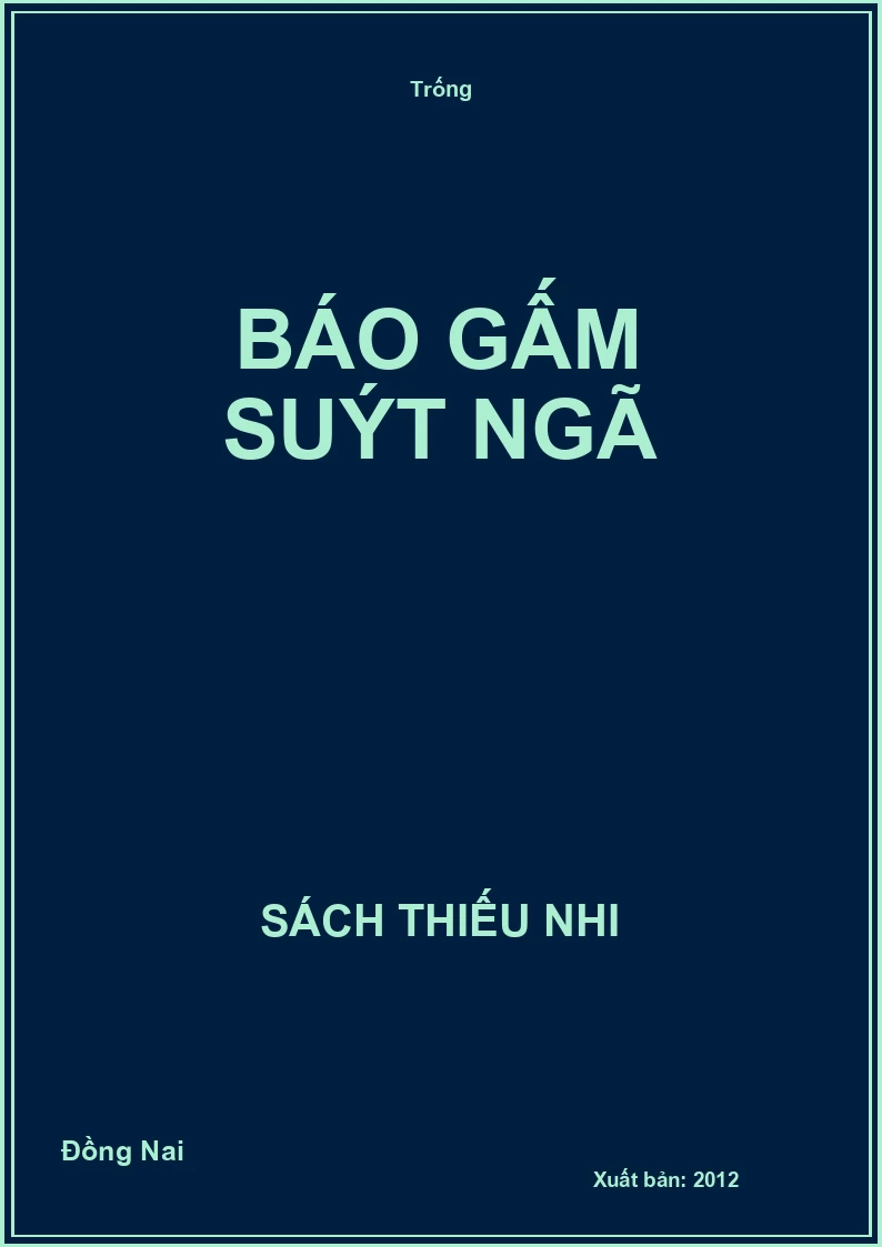 Báo gấm suýt ngã