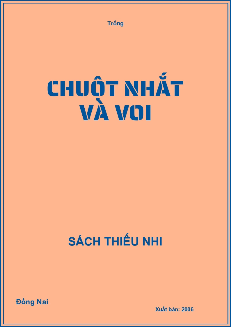 Chuột nhắt và voi