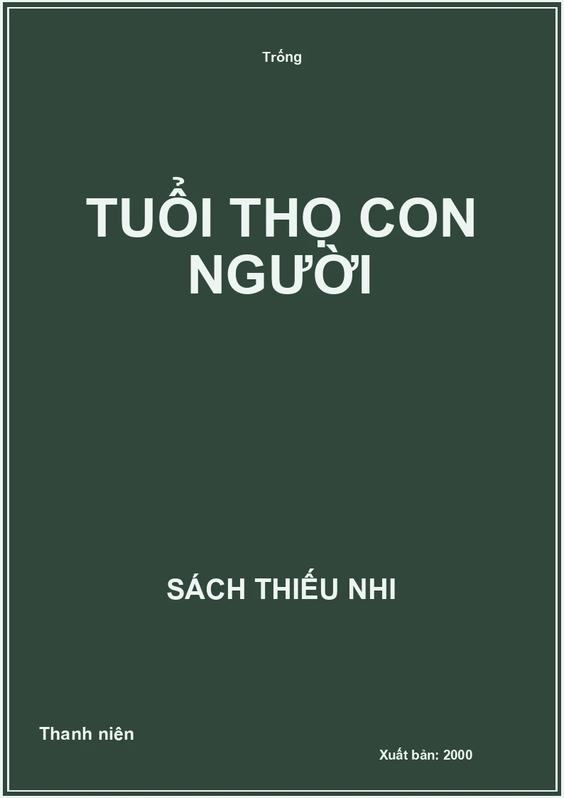 Tuổi thọ con người
