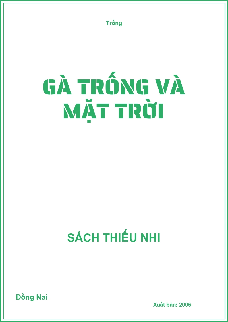 Gà trống và Mặt trời