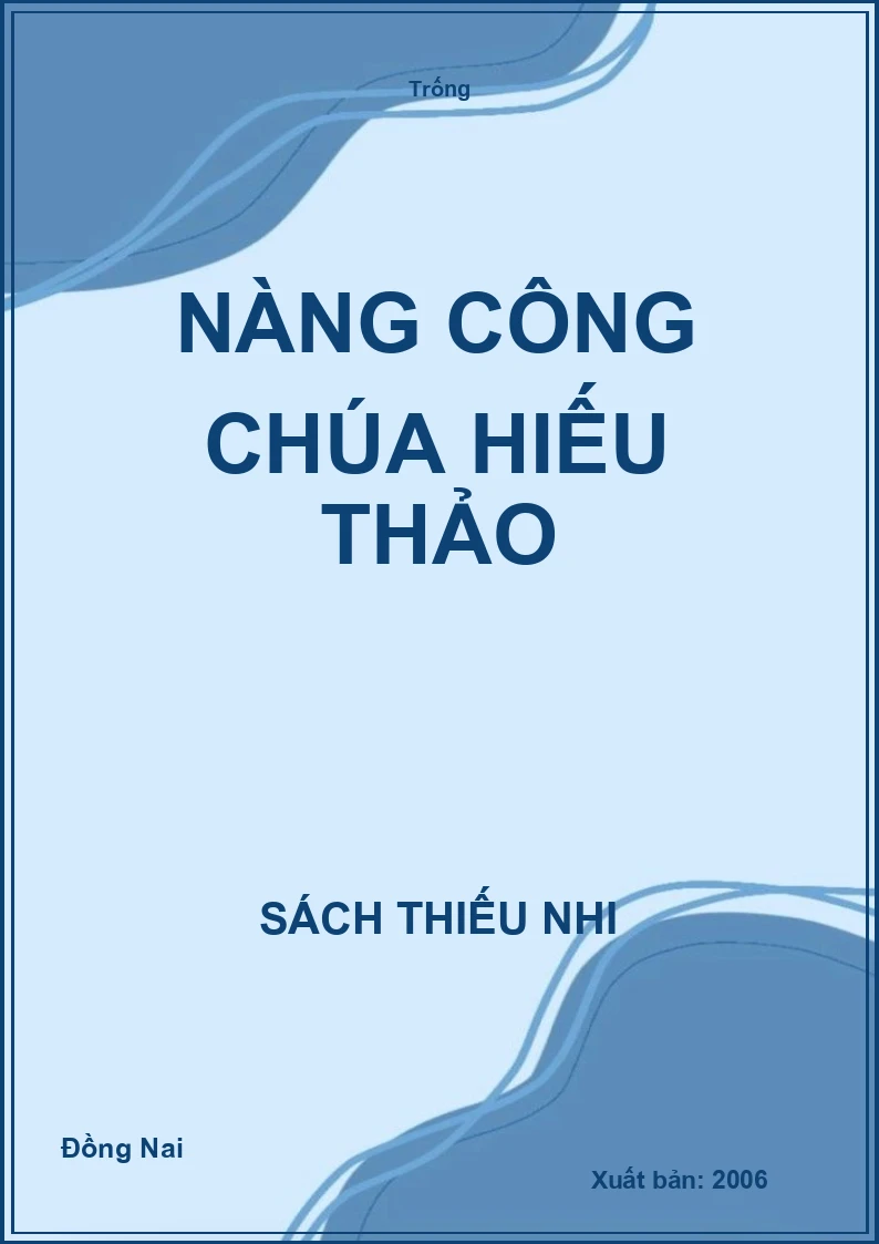 Nàng công chúa hiếu thảo