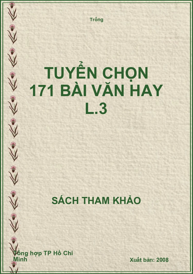 Tuyển chọn 171 bài văn hay L.3