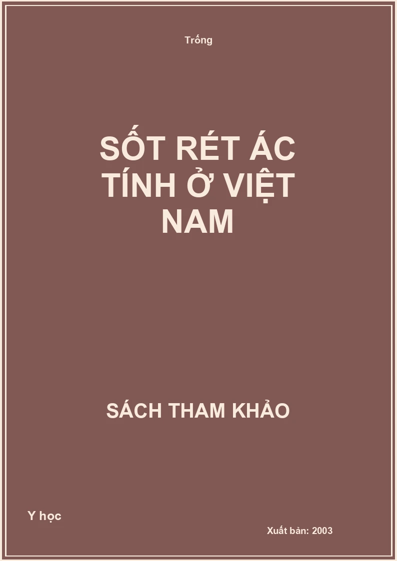 Sốt rét ác tính ở Việt Nam
