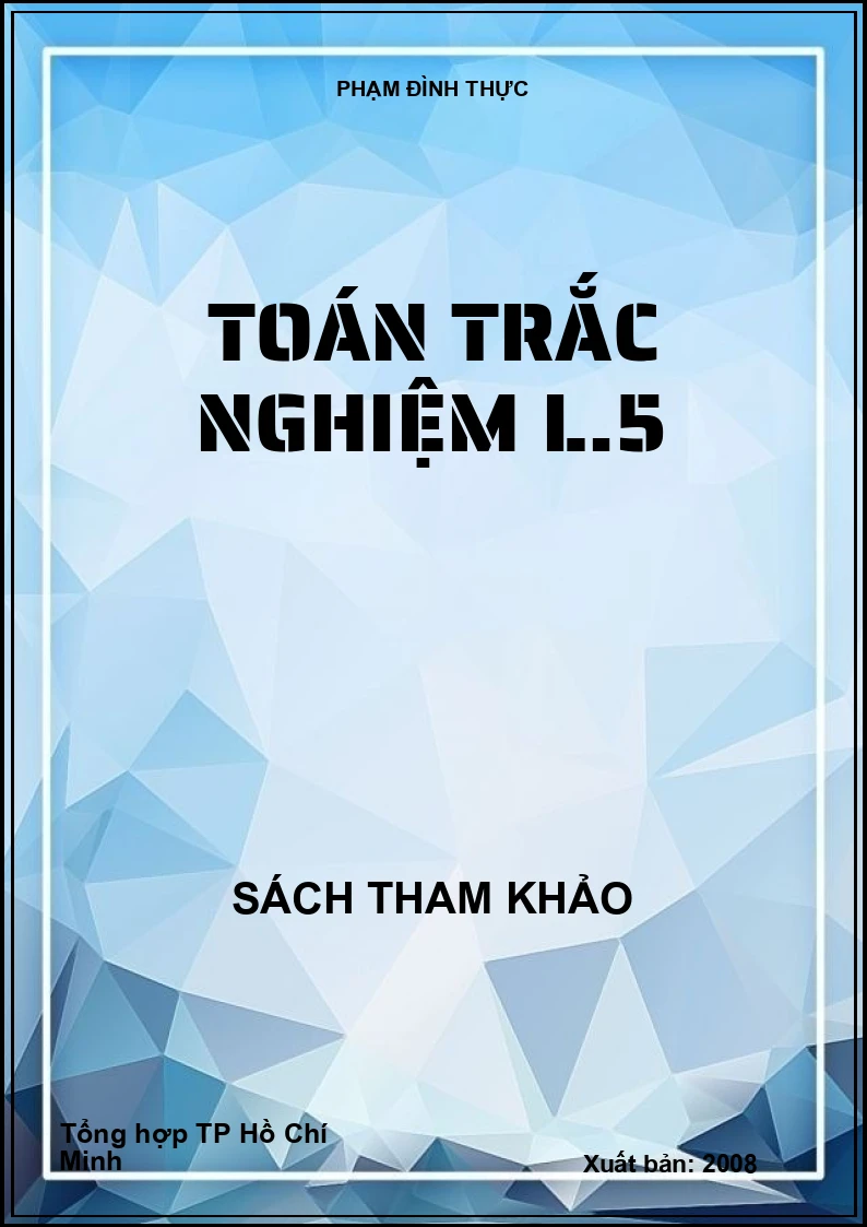 Toán trắc nghiệm L.5