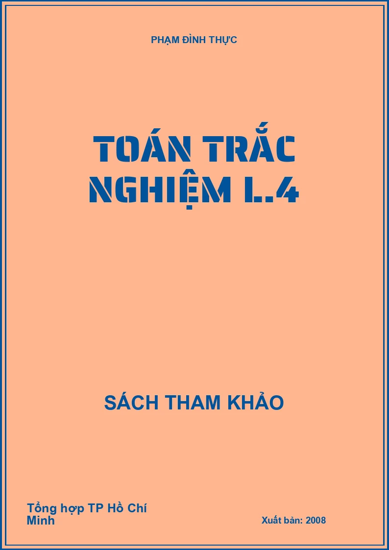 Toán trắc nghiệm L.4