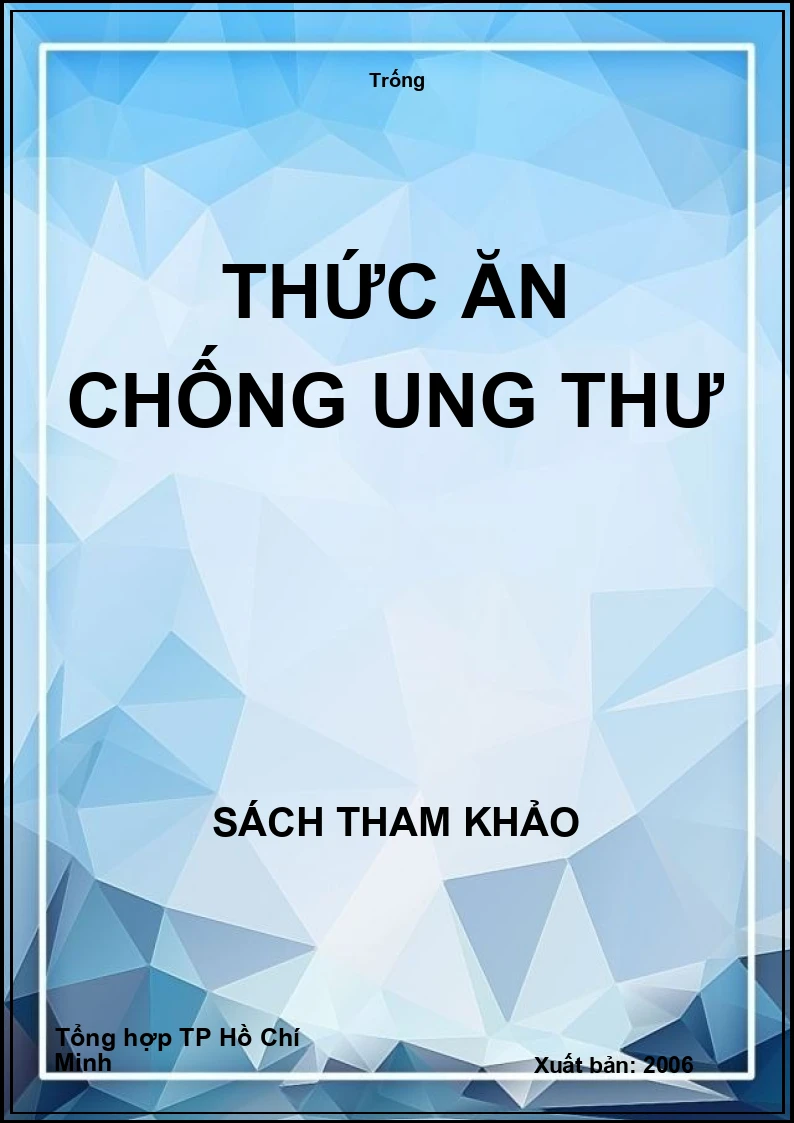 Thức ăn chống ung thư