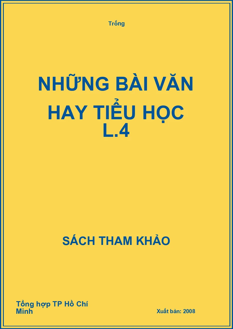 Những bài văn hay tiểu học L.4