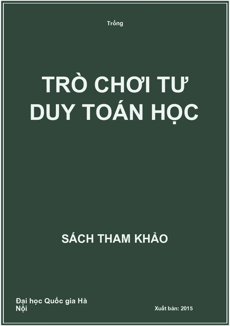 Trò chơi tư duy Toán học