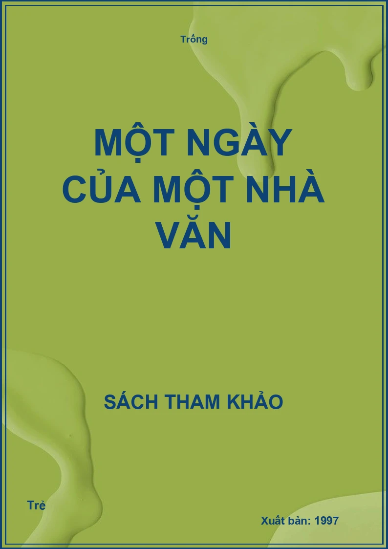 Một ngày của một nhà văn