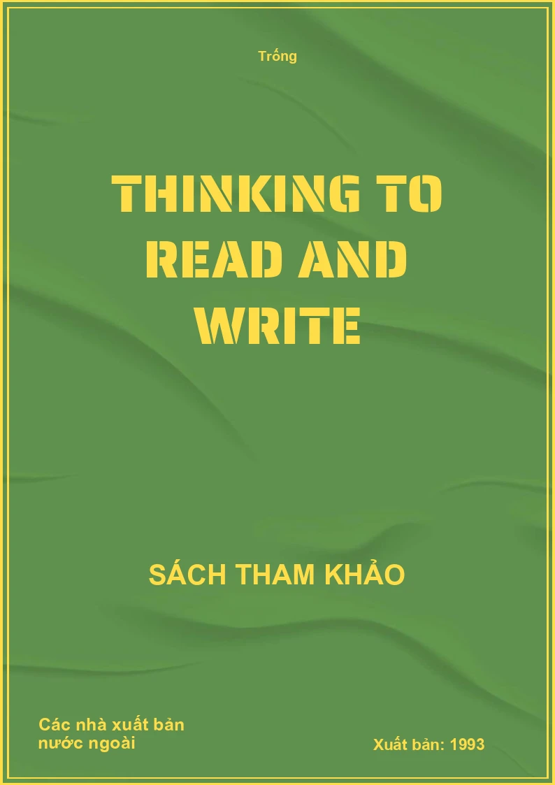 Thinking to read and write