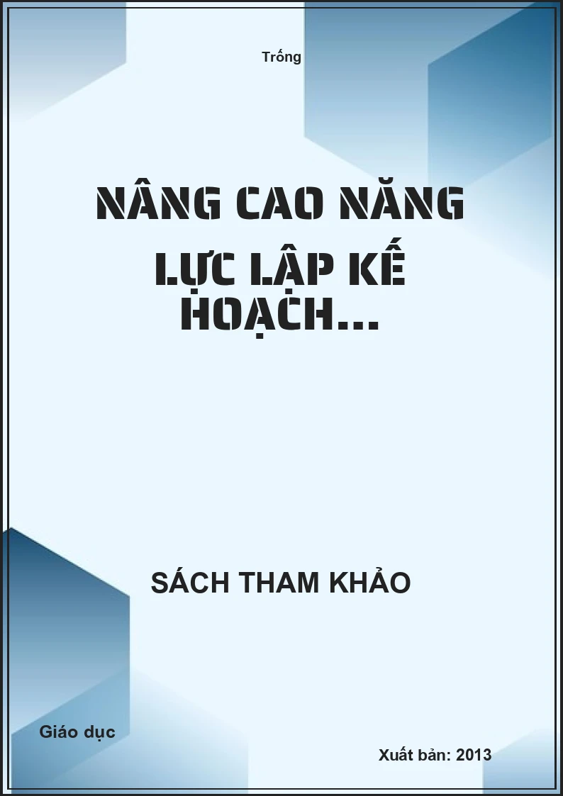 Nâng cao năng lực lập kế hoạch…