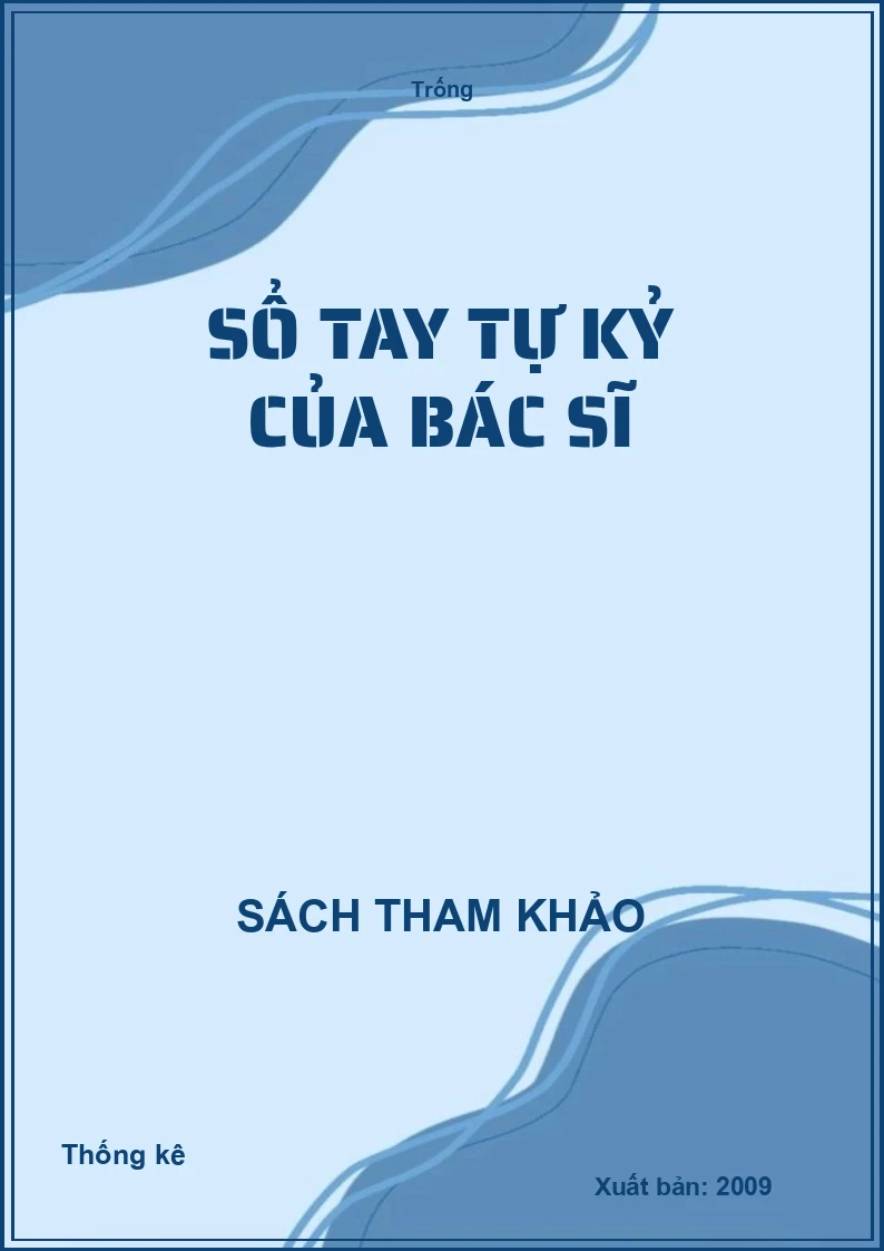 Sổ tay tự kỷ của Bác sĩ