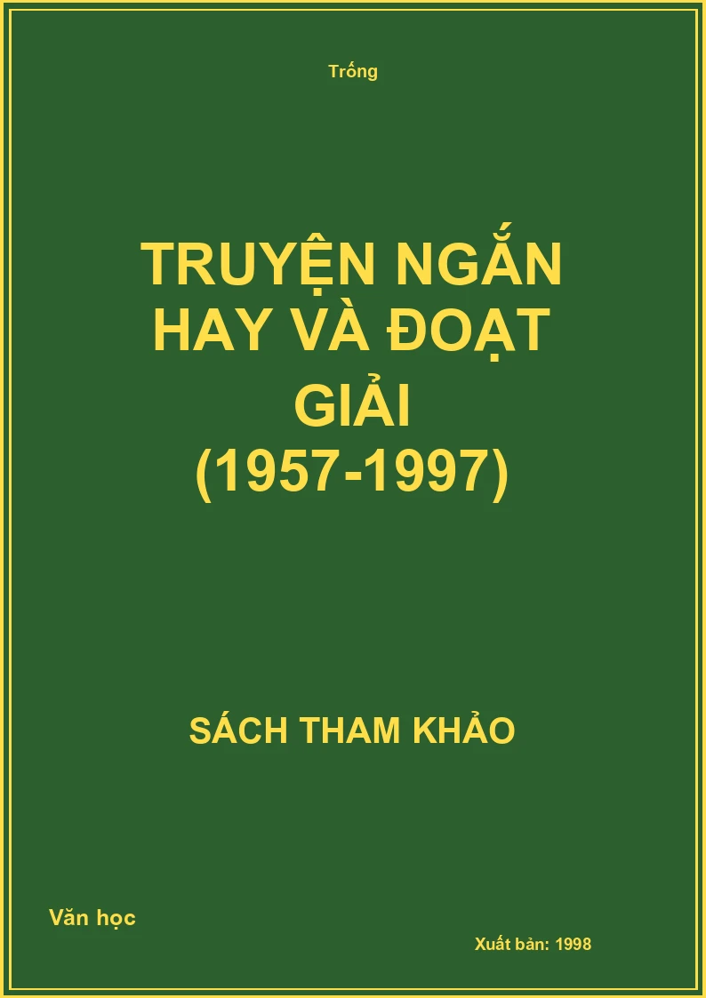 Truyện ngắn hay và đoạt giải (1957-1997)