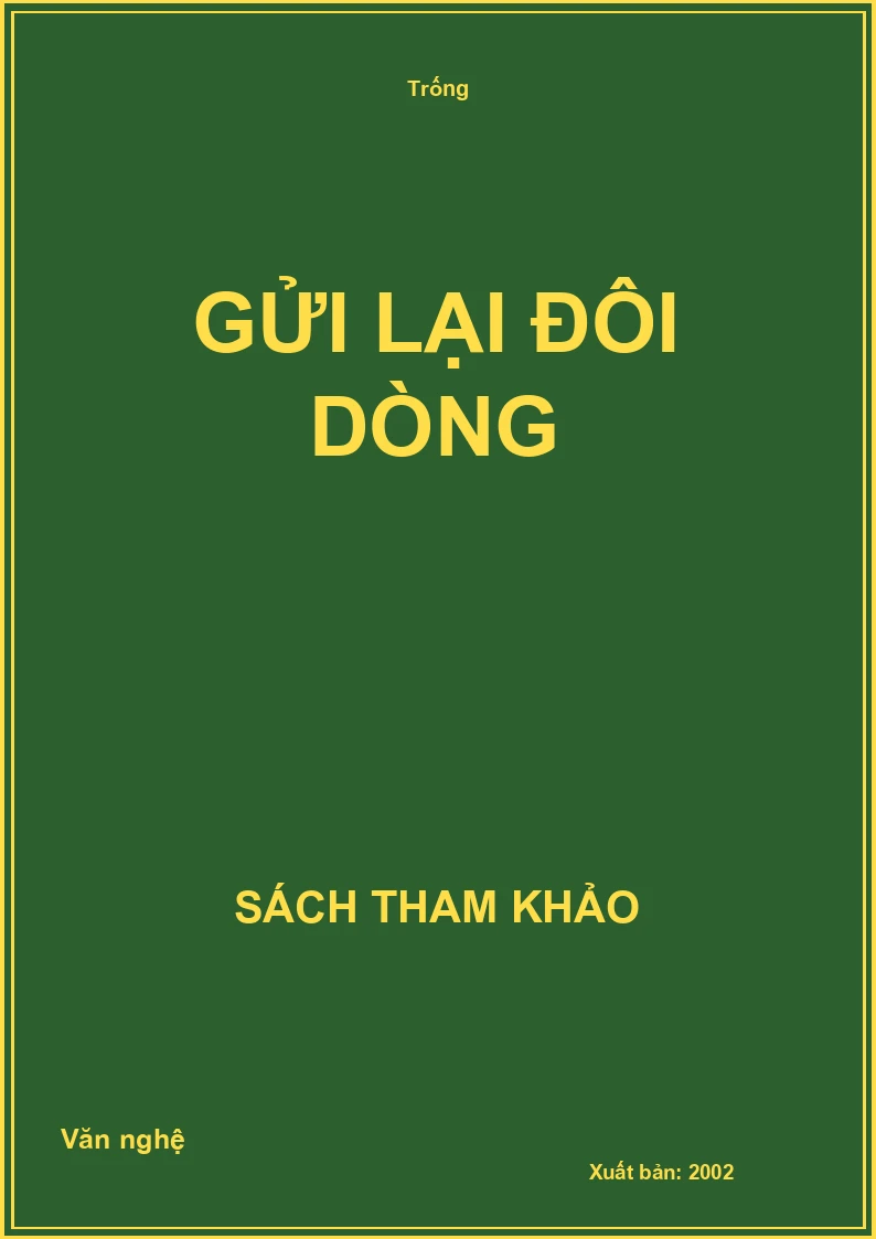 Gửi lại đôi dòng
