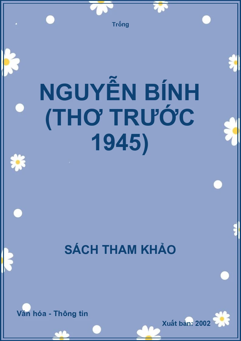 Nguyễn Bính (Thơ trước 1945)