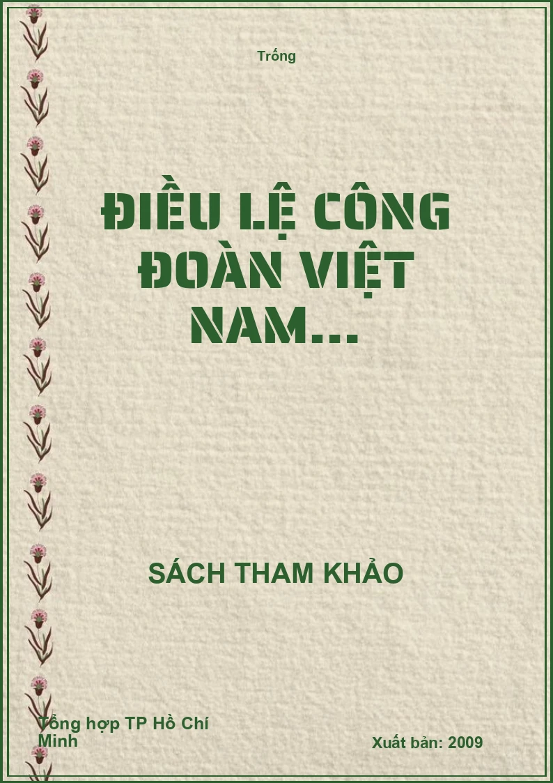 Điều lệ công đoàn Việt Nam…