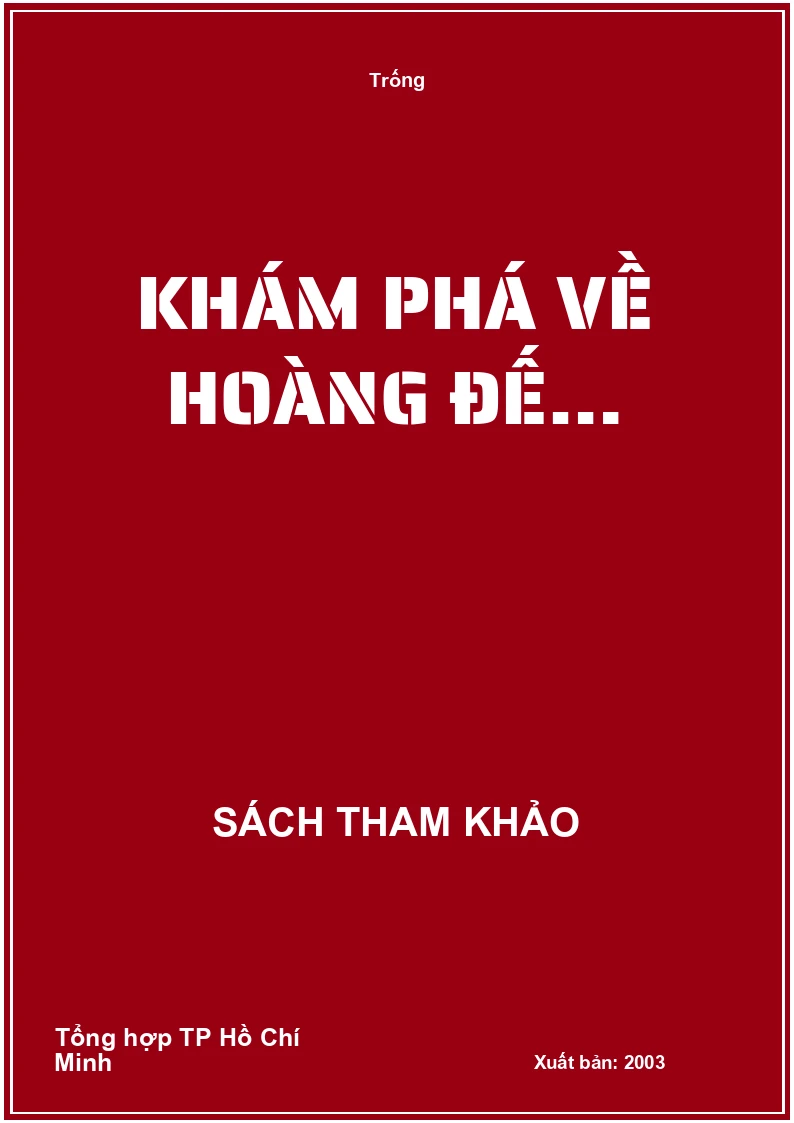 Khám phá về hoàng đế…