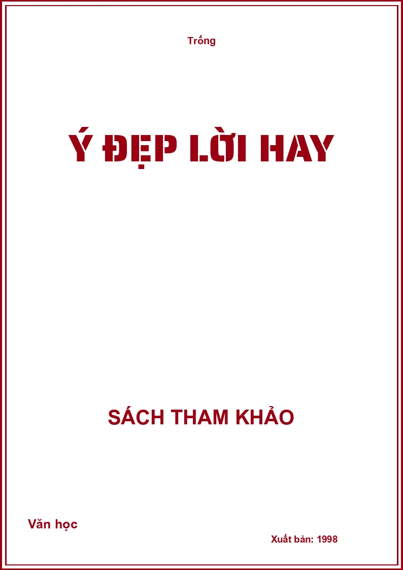 Ý đẹp lời hay
