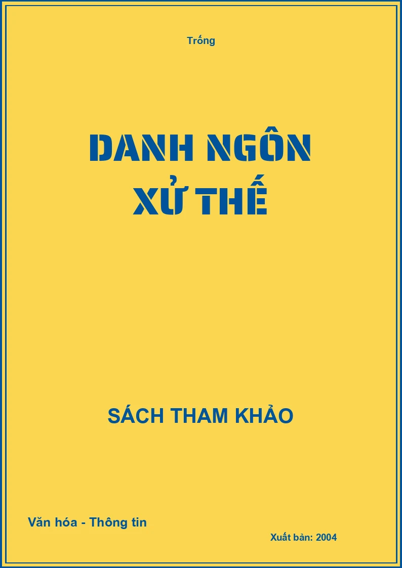 Danh ngôn xử thế