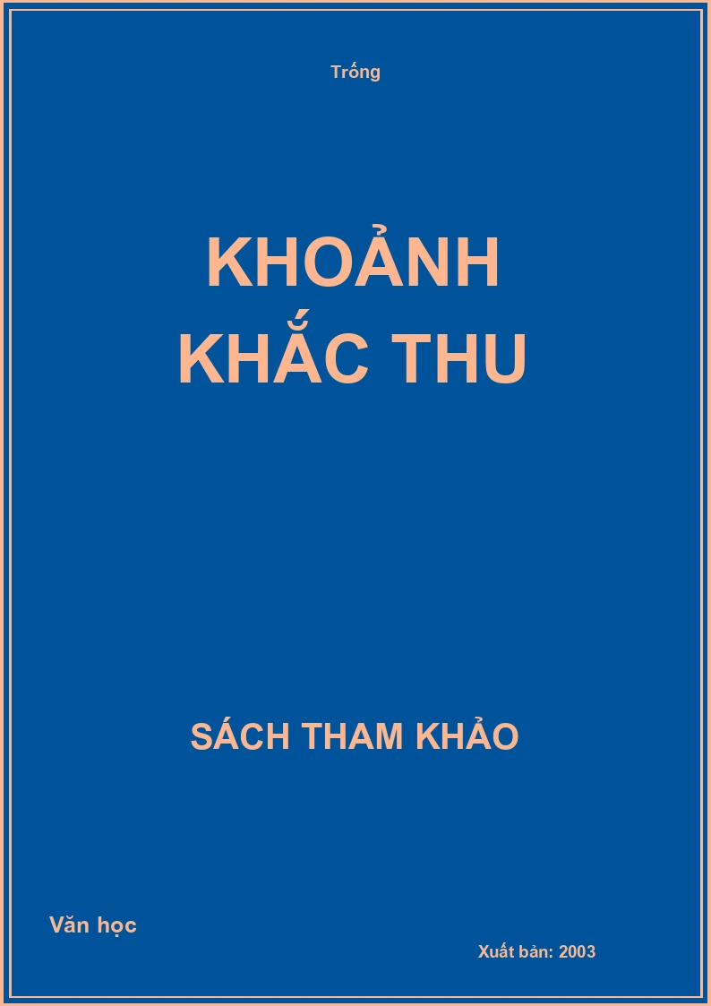 Khoảnh khắc thu