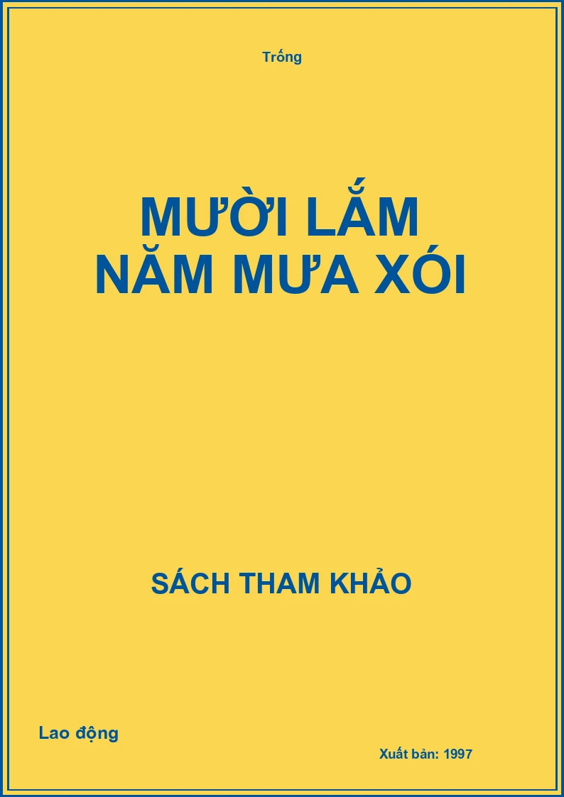 Mười lăm năm mưa xói