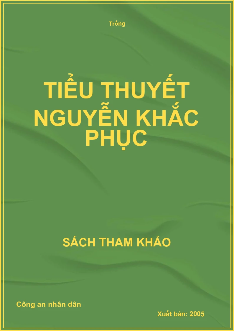 Tiểu thuyết Nguyễn Khắc Phục