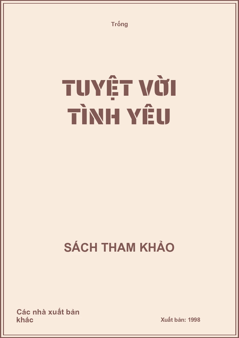 Tuyệt vời tình yêu